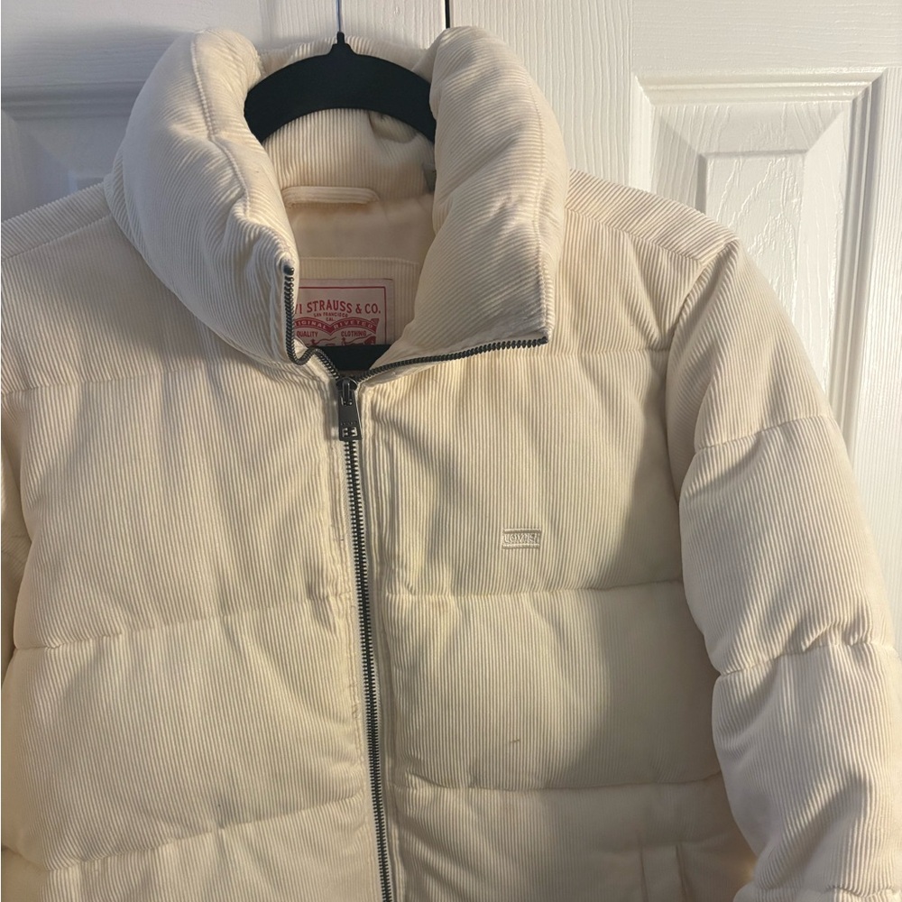 Levi's Cream Puffer Jacket